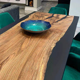 Custom Olive Epoxy Resin River Table Black Resin ORT-38