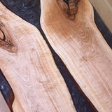 Custom Walnut Epoxy Resin River Table Black Resin WRT-40