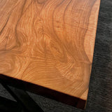 Custom Walnut Epoxy Resin River Table Black Resin WRT-13