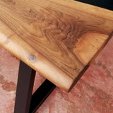 Custom Walnut Epoxy Resin River Table Black Resin WRT-11