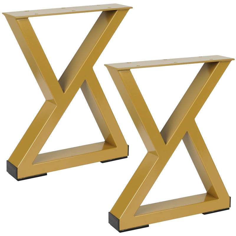 Gold Metal Table Legs Z Shape L013