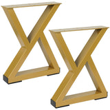 Gold Metal Table Legs Z Shape L013