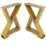 Gold Metal Table Legs Z Shape L013