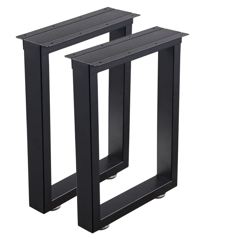 Black Metal Bench Legs Rectangular L010