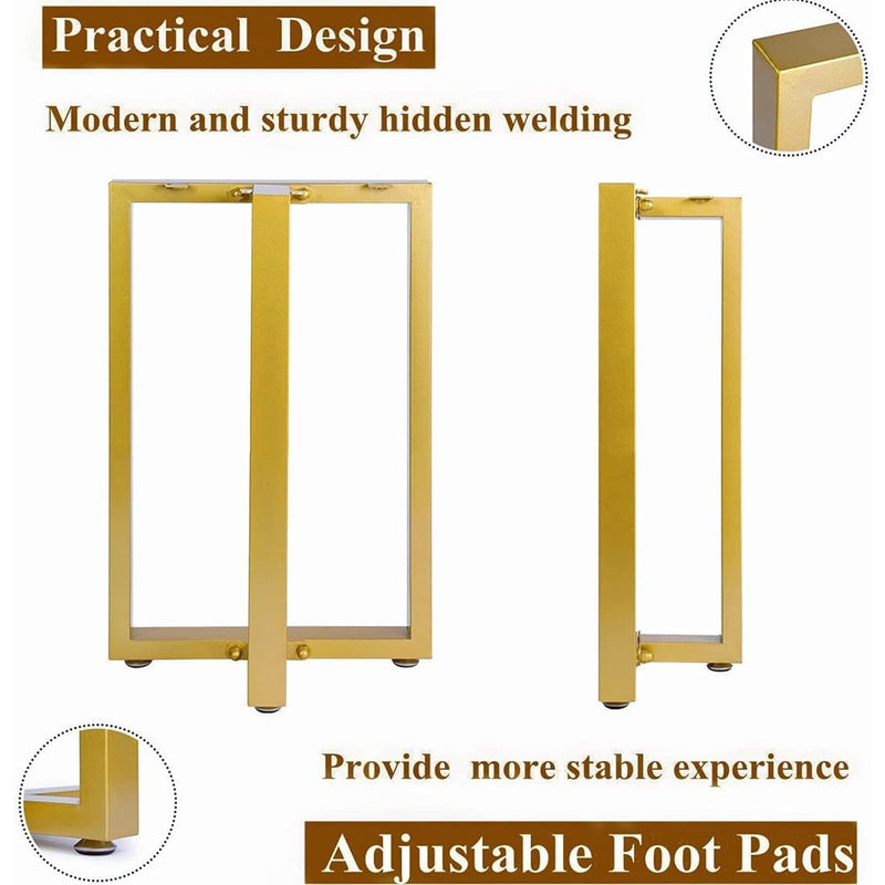 Metal Tables Legs Gold Steel Table Legs T-Shape L003