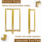 Metal Tables Legs Gold Steel Table Legs T-Shape L003
