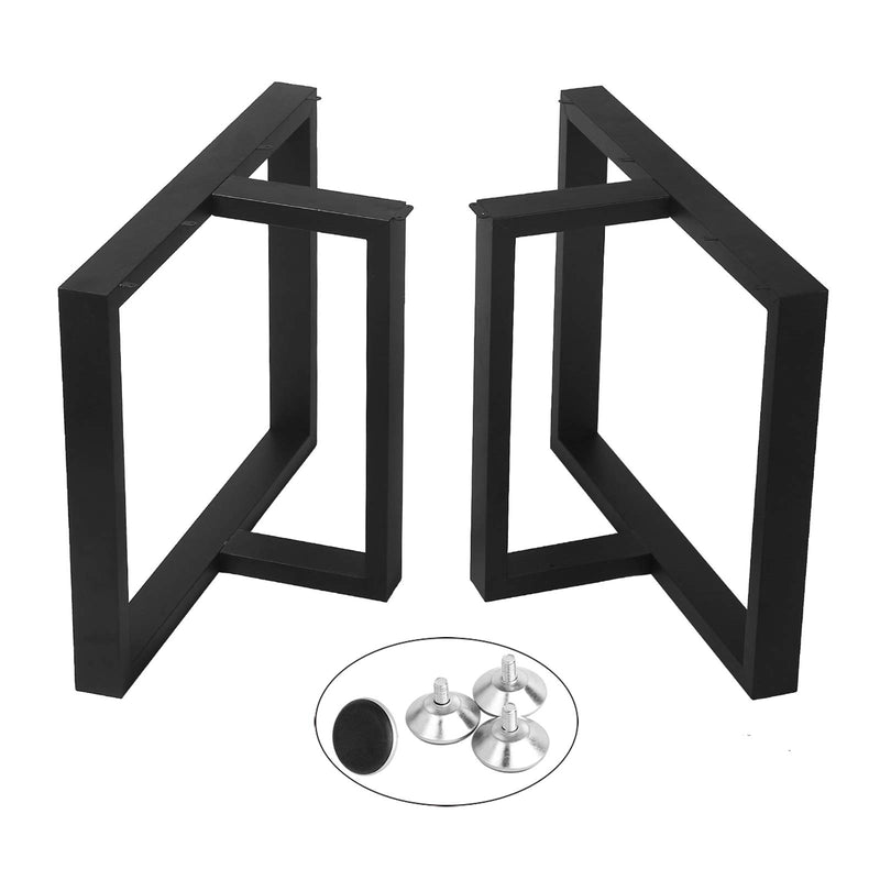 Black Steel Metal Table Legs T-Shape L002