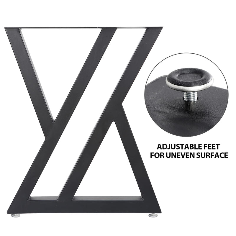 Black Metal Table Legs V-Shape L009
