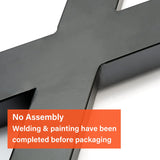 Black Metal Table Legs X Shape L008