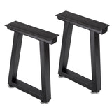 Black Metal Trapezoid Table Legs L007