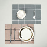 PVC Woven Placemats European Striped and Checkered Patterns