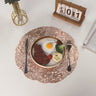 Creative Round  Leaf Placemat PVC Placemats Waterproof Oil-proof Hollow Decorative Placemats