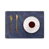 Leather Placemat Textured Fabric Waterproof Oil-proof Nordic Style Heat-insulating Mat