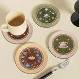 Retro-chic Coffee Coaster Heat-resistant Cute placemat Luxurious mat Teacup Mat