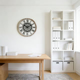 Retro Mandala Silent Wall Clock Living Room Roman Numeral Quartz Movement Clock
