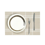 PVC Woven Placemats European Striped and Checkered Patterns