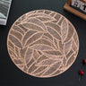 PVC Hollowed-out Leaf Placemats Waterproof Oil-proof Heat-insulating Plate Mats