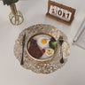 Creative Round  Leaf Placemat PVC Placemats Waterproof Oil-proof Hollow Decorative Placemats