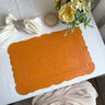 PVC Placemats Retro Style European Creative Mats Nordic waterproof Oil-proof Western Placemats