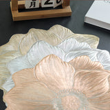 Lotus Flower Placemat Heat-proof Waterproof Oil-proof Washable PVC Heat-insulating Mat
