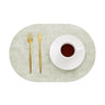 Nordic Style Leather Placemat Textured Fabric Waterproof Oil-proof  Heat-insulating Mat