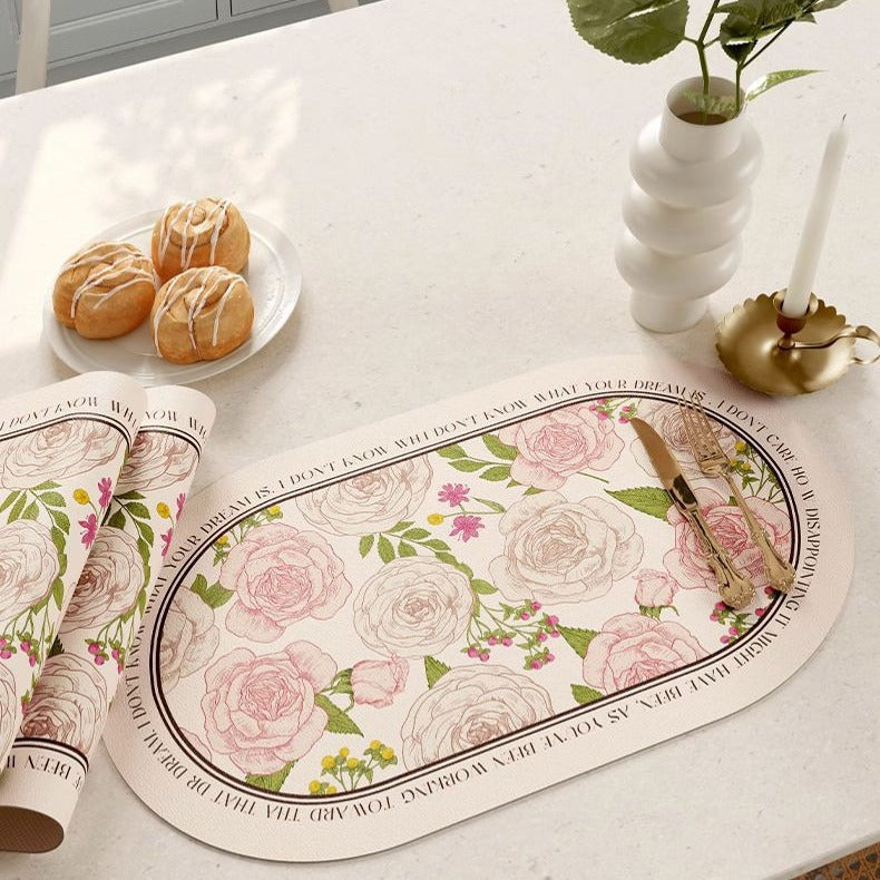 Hathaway American-style Leather Placemat Waterproof Oil-proof Luxurious Plate Mat
