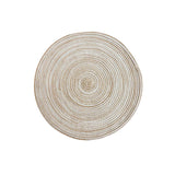 Nordic Style Faux Cotton Yarn Round Ramie Woven Coaster heat-insulating Plate mat Placemats
