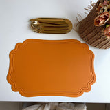 Leather Placemats Retro Style European Creative Mats Nordic Waterproof Oil-proof Western Placemats