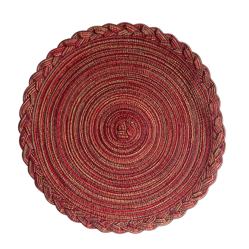 Faux Cotton Yarn Placemats, cable knit, Heat-insulating Mats Coasters