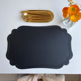 Leather Placemats Retro Style European Creative Mats Nordic Waterproof Oil-proof Western Placemats