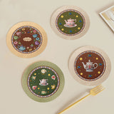 Retro-chic Coffee Coaster Heat-resistant Cute placemat Luxurious mat Teacup Mat