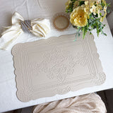 PVC Placemats Retro Style European Creative Mats Nordic waterproof Oil-proof Western Placemats