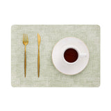 Leather Placemat Textured Fabric Waterproof Oil-proof Nordic Style Heat-insulating Mat