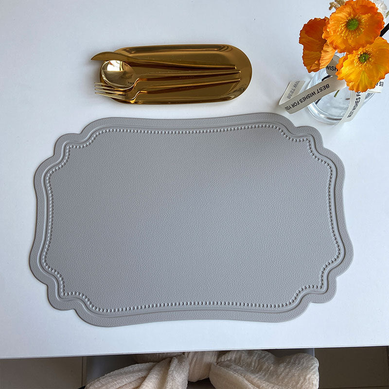 Leather Placemats Retro Style European Creative Mats Nordic Waterproof Oil-proof Western Placemats