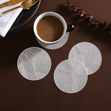 Nordic Style Kaleidoscopic Flowers Premium Coasters Coffee Coasters
