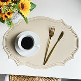 Leather Placemats Retro Style European Creative Mats Nordic waterproof Oil-proof Western Placemats