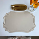 Leather Placemats Retro Style European Creative Mats Nordic Waterproof Oil-proof Western Placemats