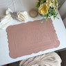 PVC Placemats Retro Style European Creative Mats Nordic waterproof Oil-proof Western Placemats