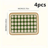 Leather Placemat Oil-proof Waterproof American-style Luxury Placemat