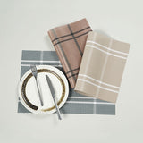 PVC Woven Placemats European Striped and Checkered Patterns