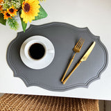 Leather Placemats Retro Style European Creative Mats Nordic waterproof Oil-proof Western Placemats