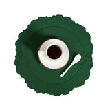 Round Embossed Coaster Retro Style European Creative Mats Nordic Placemats Waterproof Oil-proof