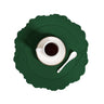 Round Embossed Coaster Retro Style European Creative Mats Nordic Placemats Waterproof Oil-proof