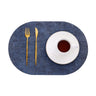 Nordic Style Leather Placemat Textured Fabric Waterproof Oil-proof  Heat-insulating Mat