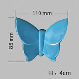 Ceramic Butterfly Creative 3D Wall Hanging Sofa TV Background Wall Home Soft Decoration DIY