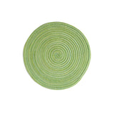 Nordic Style Faux Cotton Yarn Round Ramie Woven Coaster heat-insulating Plate mat Placemats