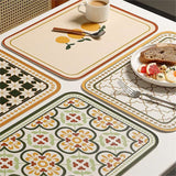 Leather Placemat Oil-proof Waterproof American-style Luxury Placemat