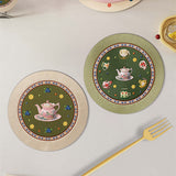 Retro-chic Coffee Coaster Heat-resistant Cute placemat Luxurious mat Teacup Mat