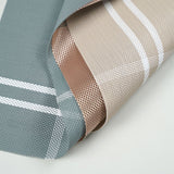 PVC Woven Placemats European Striped and Checkered Patterns