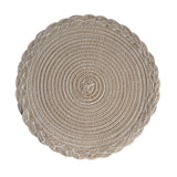 Faux Cotton Yarn Placemats, cable knit, Heat-insulating Mats Coasters